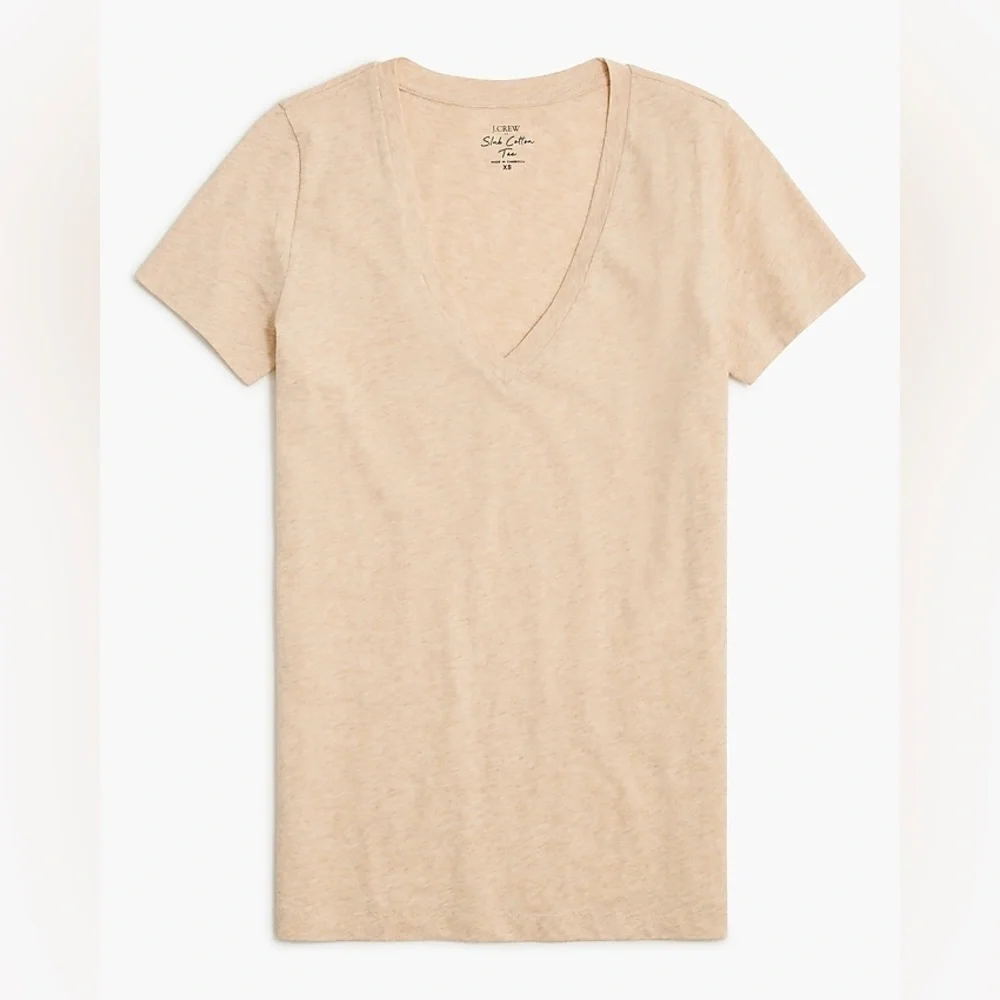 J Crew Vintage slub cotton V-neck tee Item H5967